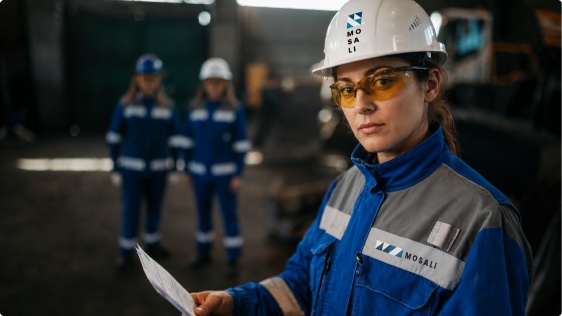 Shapes Above identity applied to industrial workwear